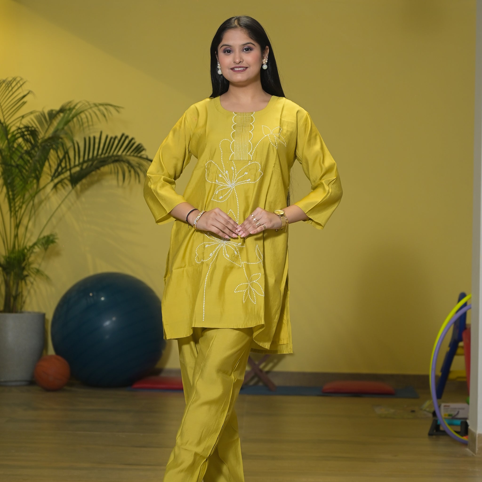 Co-Ord Set Mehdi Silk Hand work ENG21
